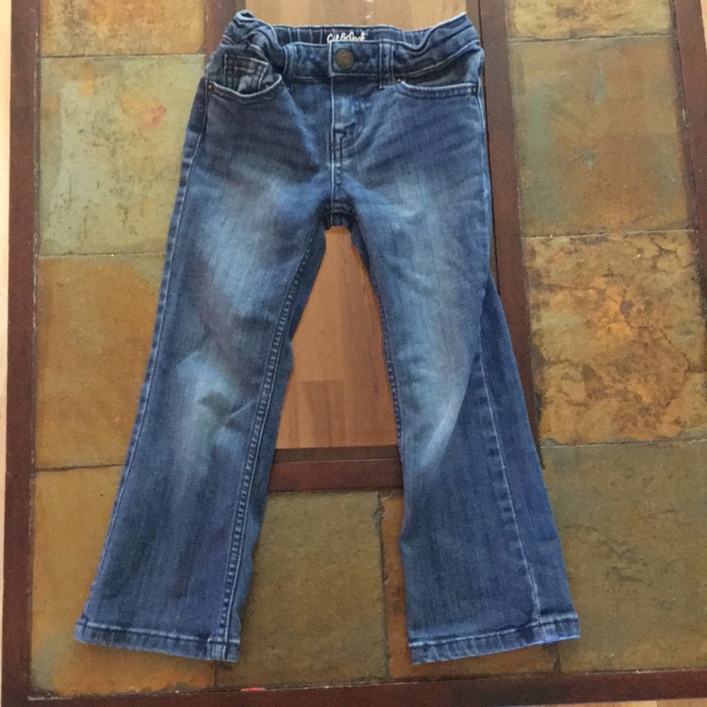 Cat and Jack girls blue jeans